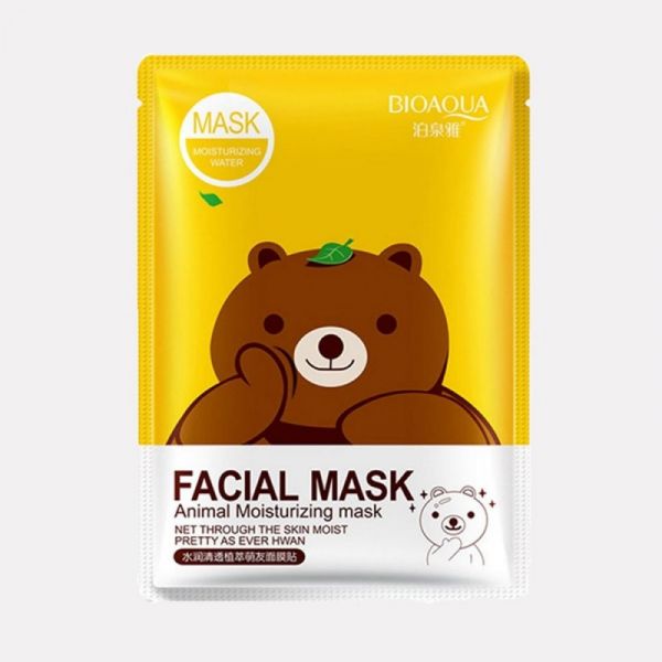 FABRIC MASK BIOAQUA FACIAL MASK ANIMAL WITH GREEN TEA EXTRACT, 30 GR